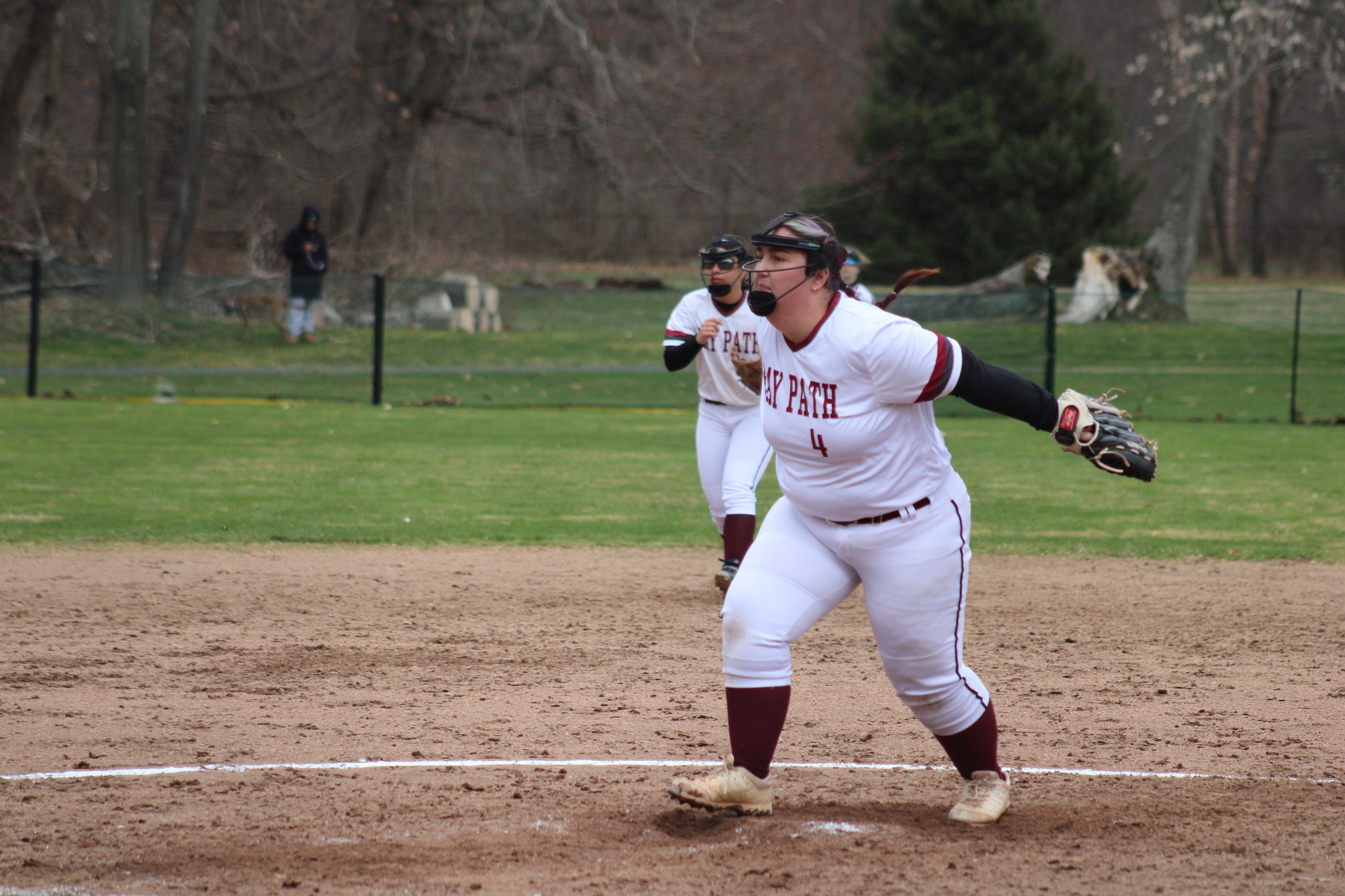 Bay Path Splits with Lesley University in Softball Action