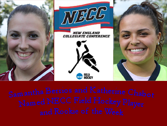 Berrios and Chabot Named NECC Player and Rookie of the Week
