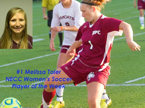 Toler Named NECC Women's Soccer Player of the Week