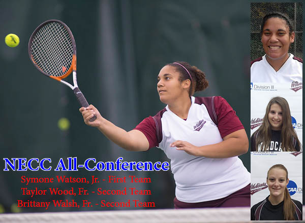 Watson, Walsh and Wood Named All NECC Women's Tennis