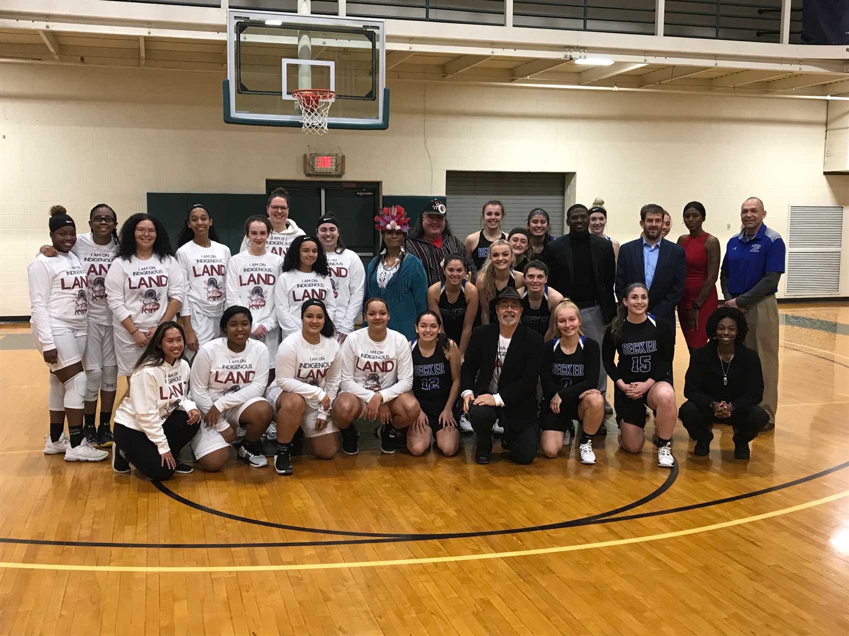 Women's Basketball Slips Against Becker In NECC Play at Land Acknowledgement Event