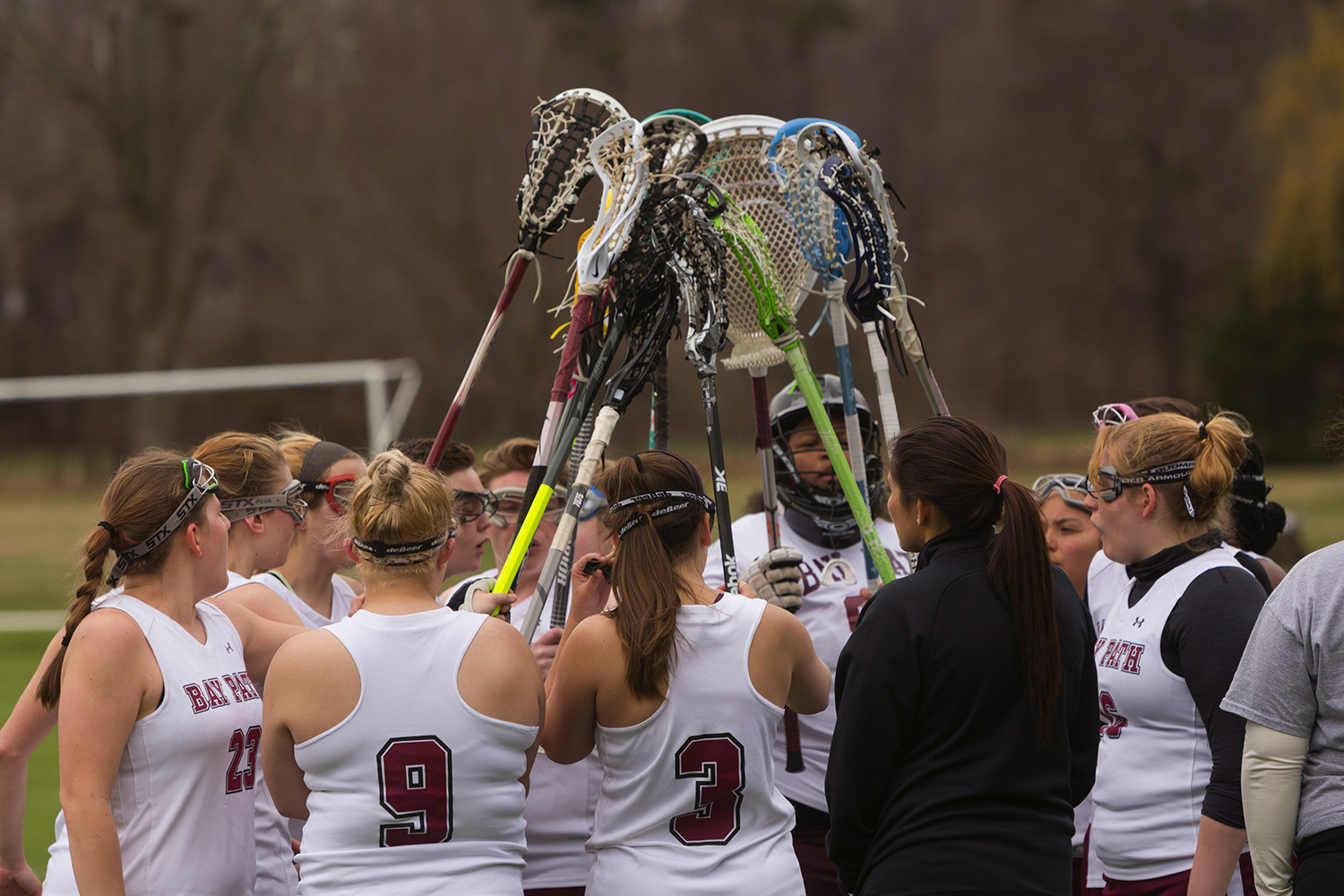 Elms Takes Bay Path in Conference Women’s Lacrosse Match