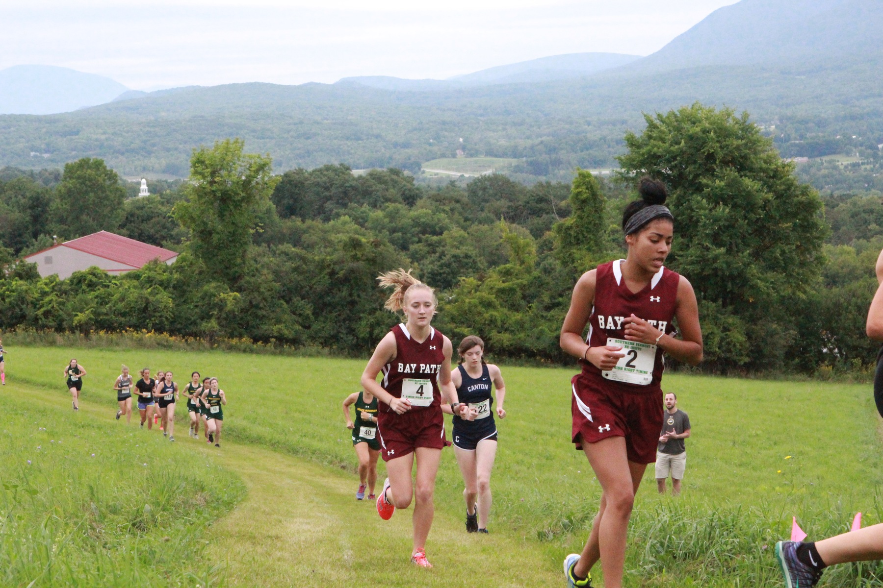 Bay Path opens X-C season in Southern Vermont Mountaineer Invitational with a 5th place finish.